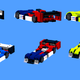 Panoz-11 (Legge, Lane-McGraw, Foust; throwback 2002 Super Treasure Hunt livery), Panoz-13 (Raiseworth, Speed, Bird; throwback HW Hall of Fame livery), and Krohn-14 (Krohn, Avery, Lee; lime green with blue highlights)